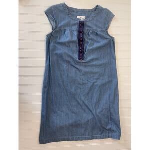Vineyard Vines Blue Denim Cotton Dress Buttons - Size Women's 0